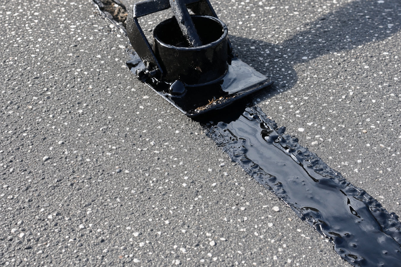 Asphalt crack sealing