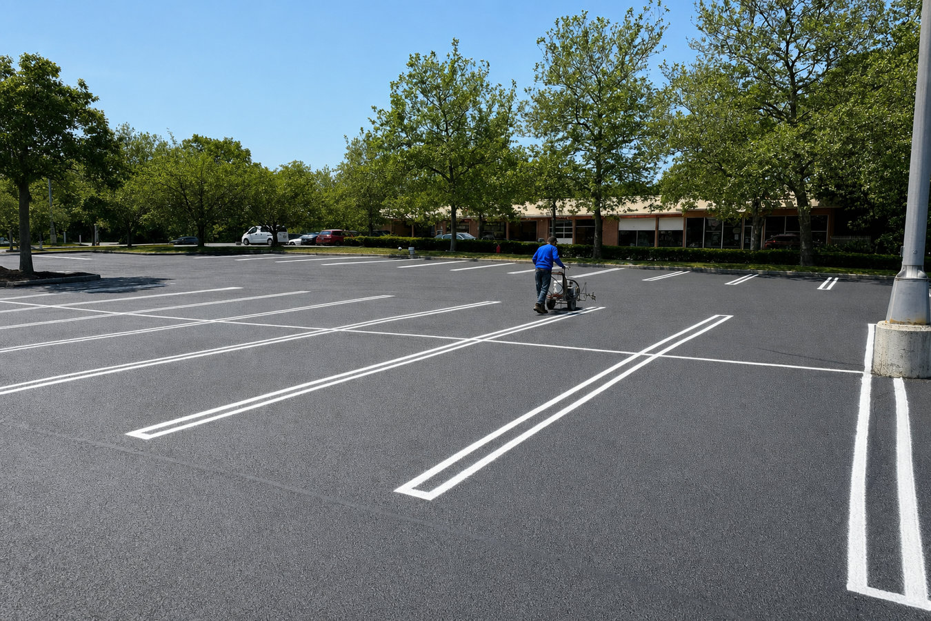 Parking lot maintenance